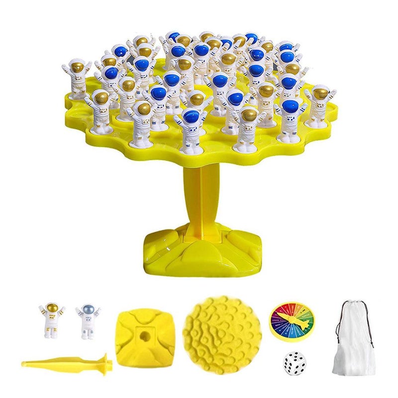 Balancing Astronauts, a puzzle balance tree for children, a concentration training game for parents and children, and an interactive tabletop game.